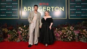 Luke Newton at a Bridgerton promotional event
